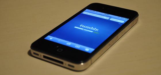 Tumblr sur iPhone, passe la 3e...