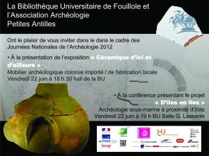 Journées de l’archéologie, la Bibliothèque universitaire de Fouillole vous invite :