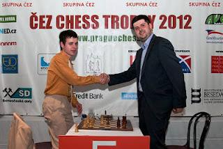 Echecs Ã  Prague : Svidler 1.5-0.5 Navara - Photo © site officiel 