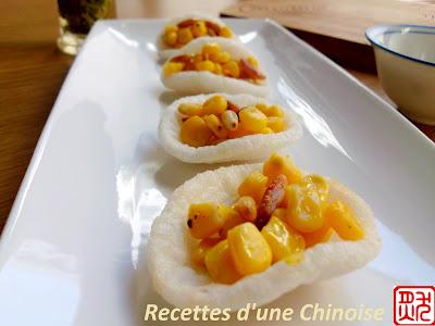 Salade de maïs aux pignons grillés 松仁玉米 sōngrén yùmǐ