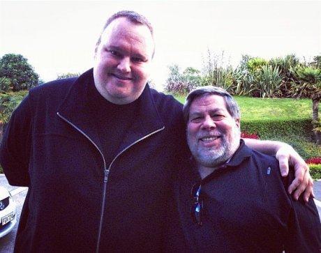 L'image du jour: Kim Dotcom et Steve Wozniak...