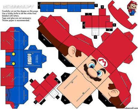 Papertoys Mario by Cubeecraft (x2)