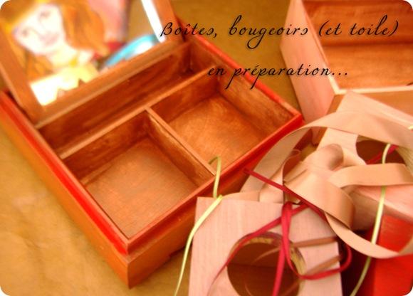 Boîtes et bougeoirs et marathon