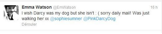 Emma Watson et son chien collecte des fonds contre le cancer du sein !