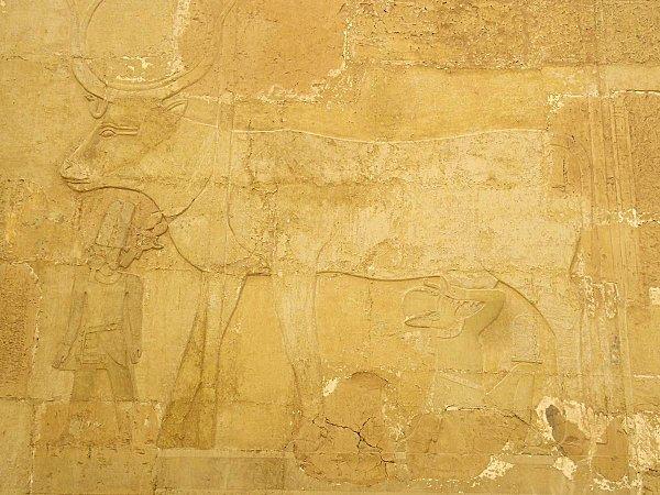 Allaitement royal - Deir el-Bahari - Temple d'Hatchepsout -