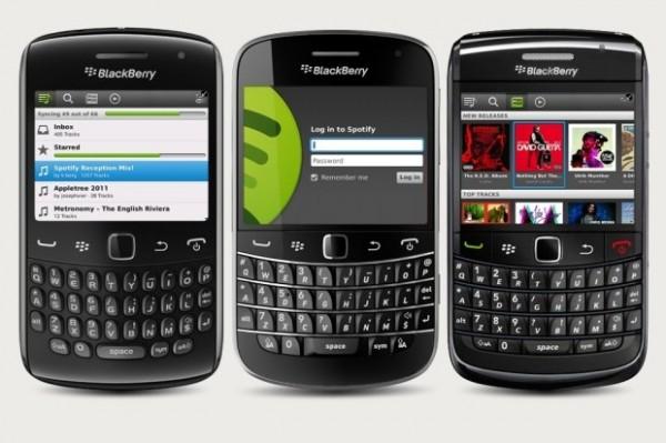 Spotify arrive sur BlackBerry