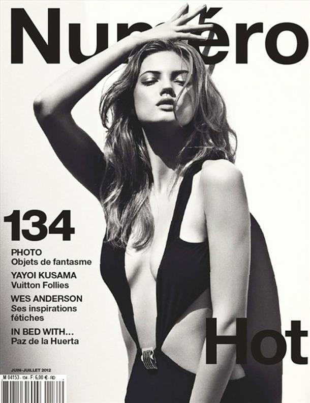 lindseycover Lindsey Wixson is Hot in Gucci for Numéros June/July 2012 Cover