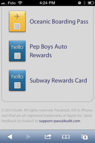 Tuto pour installer Passbook iOS 6 sur votre iPhone...