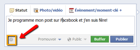 fonctionnalité facebook programmer post