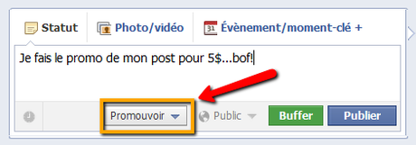 fonctionnalité facebook actualités sposorisées