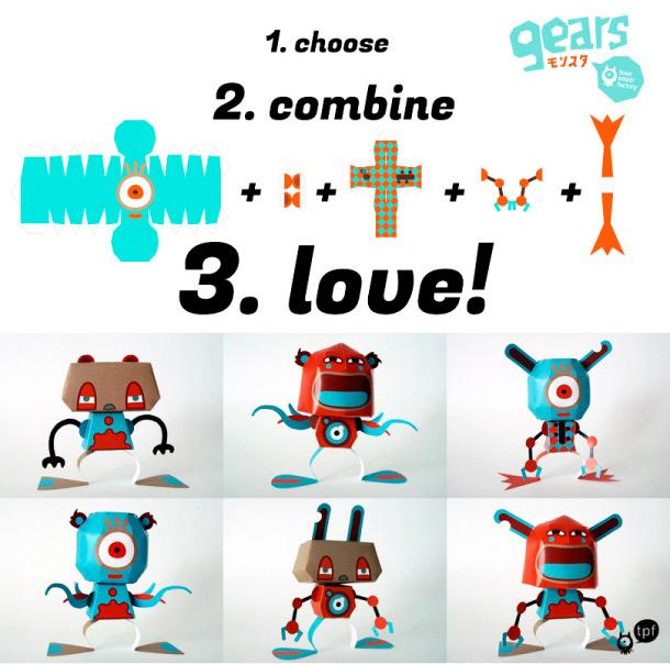 Blog_Paper_Toy_papertoy_Gears_Monsuta_pic ‘Gears Monsuta’ papertoy by TPF