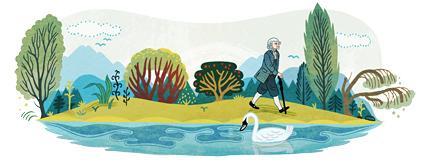 Doodle Jean Jacques Rousseau  pour le 300e anniversaire  de sa naissance
