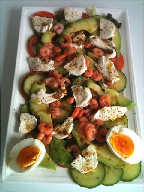 La recette Avocat : Salade Avocats Crevettes