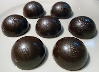 Chocolats fins - Demi sphères à la ganache