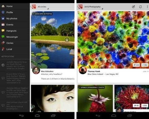 Google+ sur iPad...