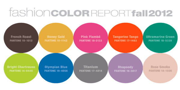 Les dix couleurs tendances de l’hiver 2012-2013