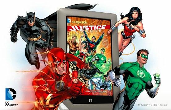 DC Comics arrive sur les tablettes Nook