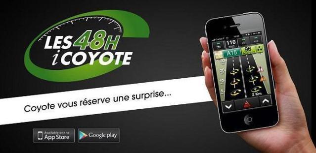 Les 48 heures iCoyote sur iPhone, c'est 40% de réduc'...