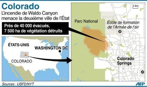 Carte Incendie Colorado