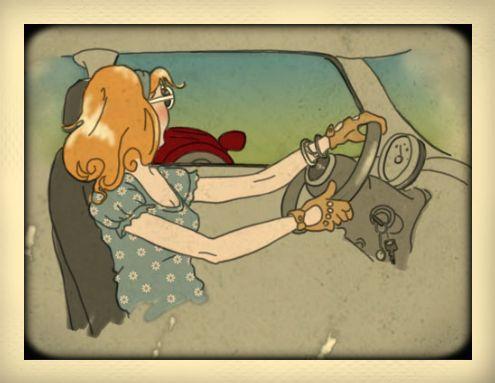 Dessin Adele La poisse 2CV