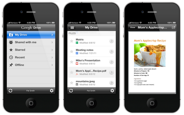 iphone not stacked Google Drive pour iOS : plutôt inutile comme application!
