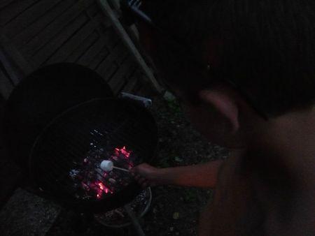 chamallow sur barbecue