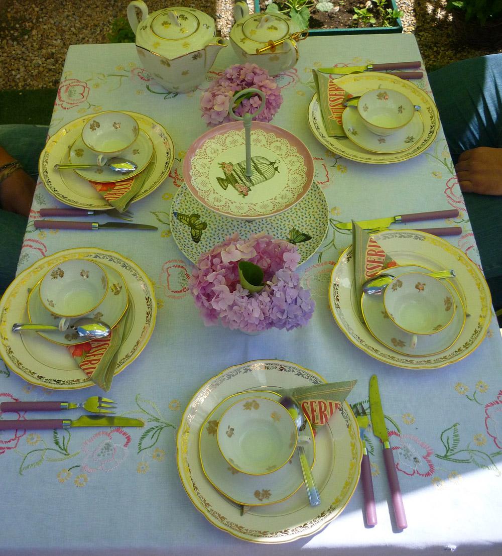 English afternoon tea at home