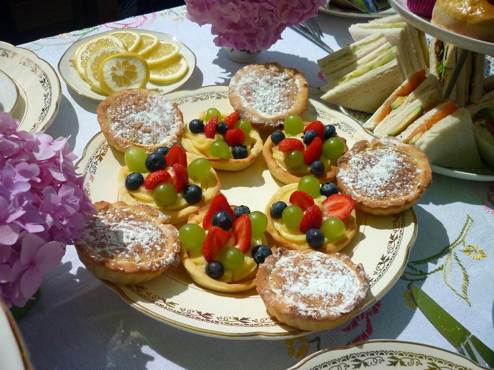 English afternoon tea at home