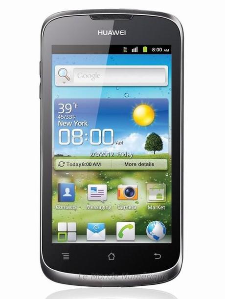 Un smartphone Huawei Ascend disponible enfin disponible en France, le G300