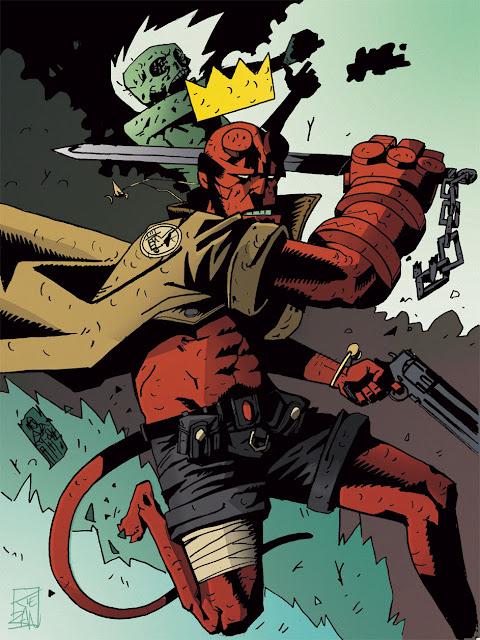 I want to draw Hellboy