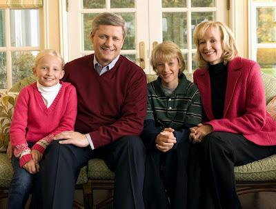 La famille du Premier ministre Stephen Harper...