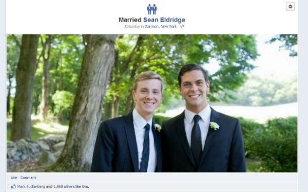 Facebook mariage gay