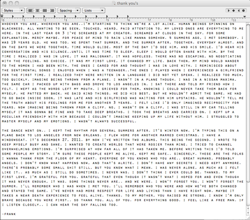 Frank Ocean s’ouvre sur sa sexualité