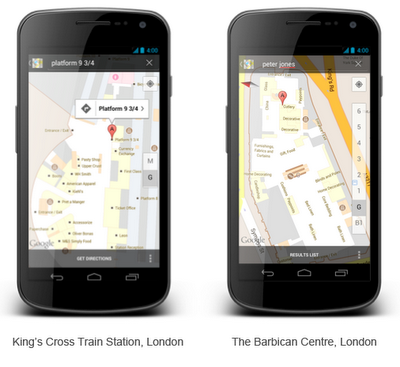 Google Maps Indoor arrive au Royaume Uni