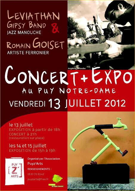 PUYZ'ARTS présentele 13 juillet 2012 au Puy-Notre-DameMUS...