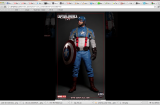 Une combinaison de moto officielle Captain America