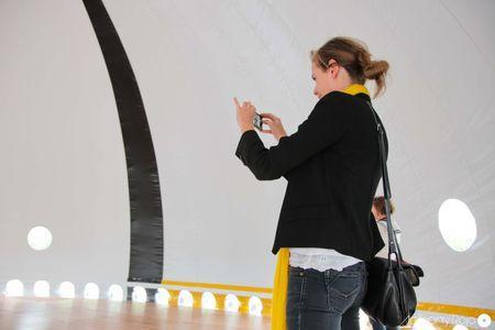 Reportage photo - La structure gonflable d'Hans Walter Müller accueille les 