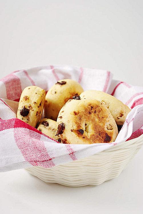Muffins anglais au sirop d'erable, noix et pépites de choc