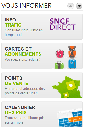 gros boutons - voyages sncf