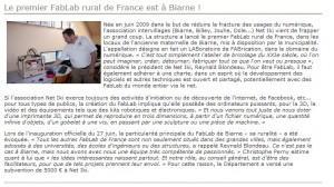 Grand-Dole : le premier FabLab rural de France est à Biarne