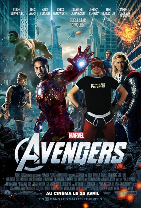 La vrai affiche de « Avengers » avec SUPER CELIB !