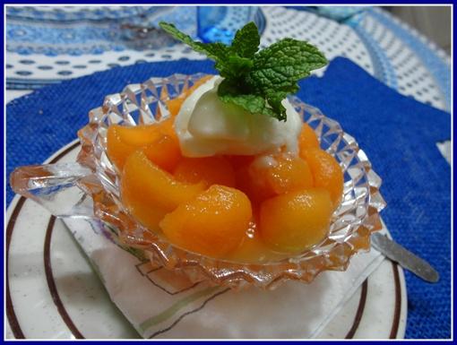 Melon au pineau et citron glacé