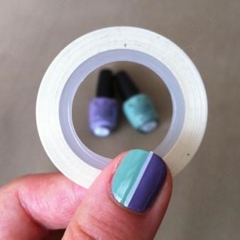 Nail art bicolore – vive les soldes !