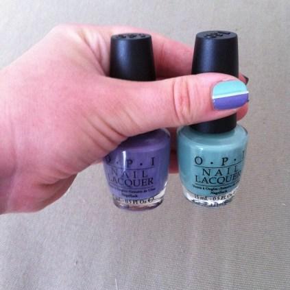 Nail art bicolore – vive les soldes !