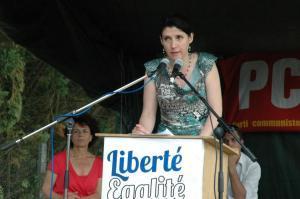 Myriam Martin fête de l'huma Tarn et Garonne 2012 Myriam Martin : pourquoi la Gauche Anticapitaliste rejoint le Front de Gauche