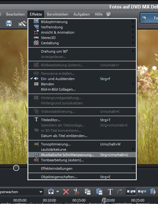 musikalische schnittanpassung 1 Vos photos au rythme de la musique – Ladaptation du montage musical avec MAGIX Photos DVD