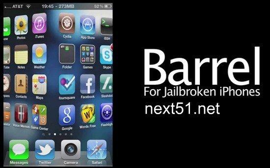 Donner un effet 3D sur vos icones iPhone, ''Barrel'' nouvelle MAJ...