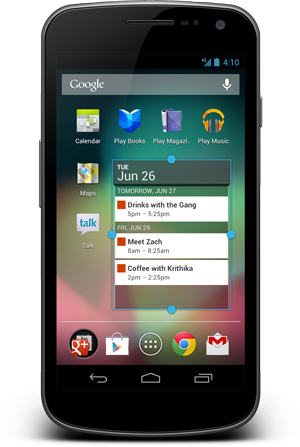 Android Jelly Bean disponible sur le Galaxy Nexus