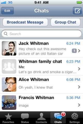 WhatsApp Messenger nous offre une mise à jour