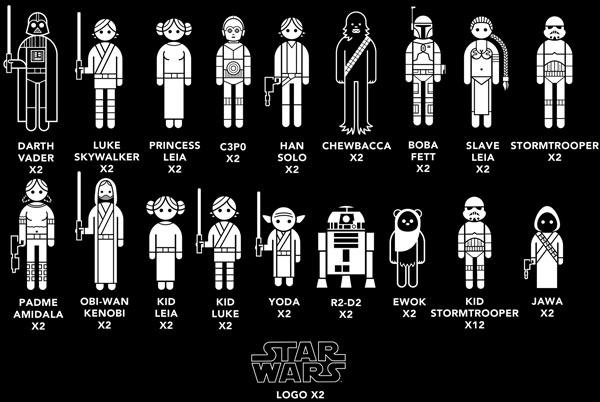 Stickers Star Wars Family Car Decals